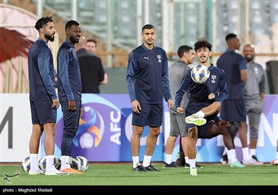 نشست خبری و تمرین تیم فوتبال الهلال عربستان