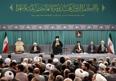 امام خامنه ای: امروز رژیم صهیونیستی لبریز از کینه و غیظ است و قرآن می‌فرماید موتوا بغیظکم! / رژیم غاصب صهیونیستی، رفتنی است