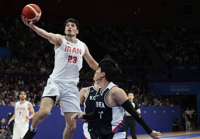 Iran Basketball Victorious over S. Korea: 2022 Asian Games