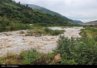 طغیان رودخانه در رحیم آباد گیلان