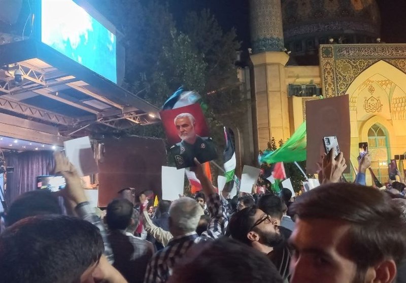 تجمع شعبی فی طهران دعما لعملیة &quot;طوفان الاقصى&quot;البطولیة +فیدیو