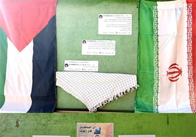  نصب پرچم فلسطین در دانشکده های دانشگاه تهران 