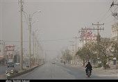 وقوع طوفان و گرد و غبار در یزد