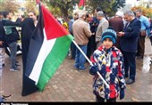 غرش مردم قزوین در حمایت از مظلومان نوار غزه/ حمایت قاطع از مبارزان فلسطینی + فیلم