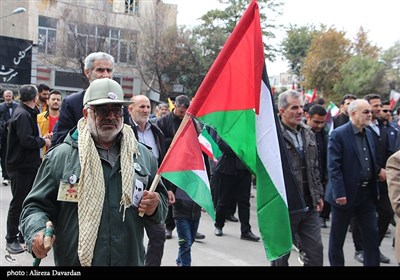 راهپیمایی محکومیت جنایات رژیم صهیونیستی در فلسطین -اردبیل
