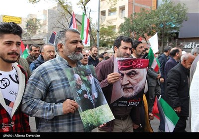 راهپیمایی محکومیت جنایات رژیم صهیونیستی در فلسطین -اردبیل