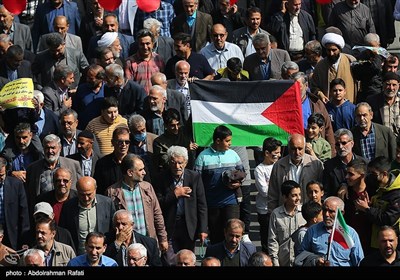 راهپیمایی محکومیت جنایات رژیم صهیونیستی در فلسطین - همدان