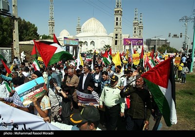 راهپیمایی محکومیت جنایات رژیم صهیونیستی در فلسطین - بندرعباس 