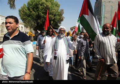 راهپیمایی محکومیت جنایات رژیم صهیونیستی در فلسطین - بندرعباس 