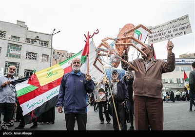 راهپیمایی مردم تهران در محکومیت جنایات رژیم صهیونیستی در فلسطین-1