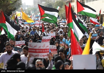 راهپیمایی محکومیت جنایات رژیم صهیونیستی در فلسطین - قم 