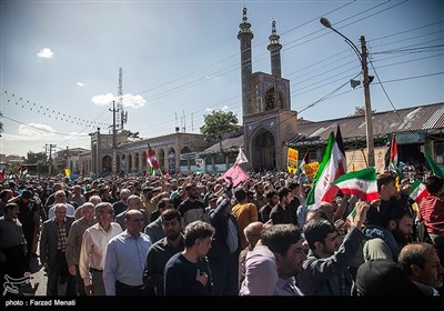 راهپیمایی محکومیت جنایات رژیم صهیونیستی در فلسطین - کرمانشاه 