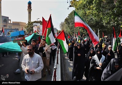 راهپیمایی محکومیت جنایات رژیم صهیونیستی در فلسطین - تبریز 
