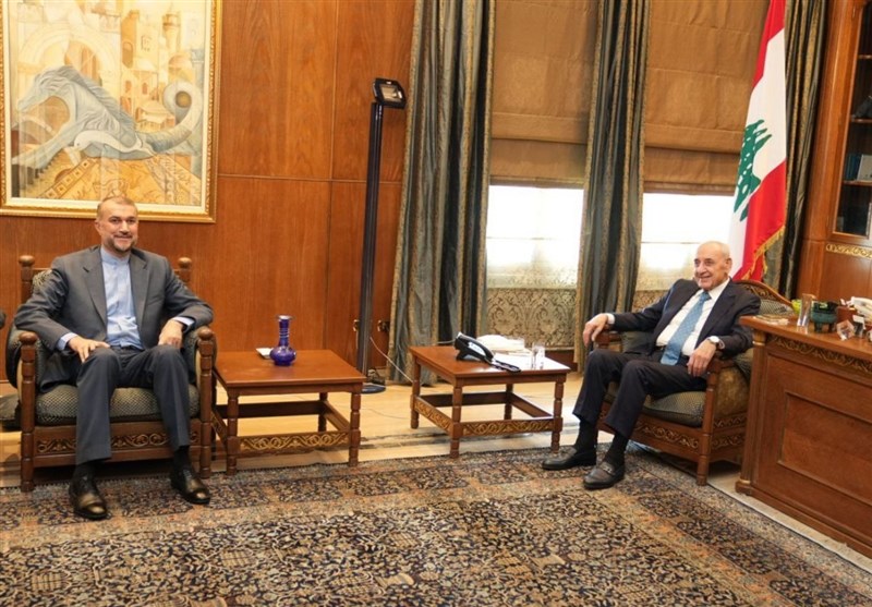 أمیر عبداللهیان یلتقی رئیس البرلمان اللبنانی