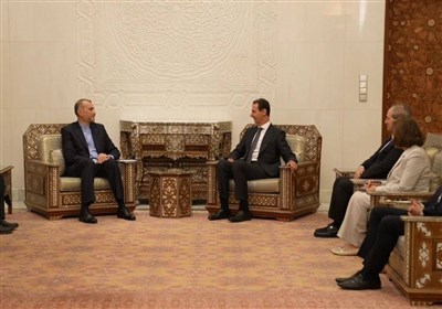  دیدار امیرعبداللهیان با رئیس جمهور سوریه/ اسد: باید مانع از استمرار جنایت‌های صهیونیست‌ها شد 