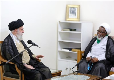  امام خامنه‌ای در دیدار شیخ زکزاکی: حرکت اسلامی در آفریقا، اروپا و شمال آمریکا درحال گسترش است/ همه باید به فلسطین کمک کنند 