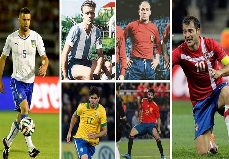 فوتبالیست‌های سرشناسی که در تیم‌های ملی مختلف بازی کرده‌اند + عکس