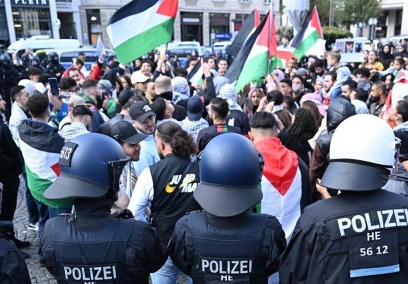 ممنوعیت برگزاری تظاهرات ضدصهیونیستی در آلمان/ سرکوب اعتراضات حامیان فلسطین در فرانکفورت