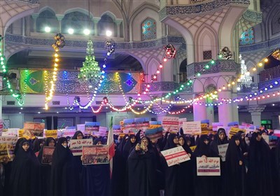  تجمع طلاب خواهران در حمایت از مردم فلسطین / ابوترابی‌فرد:‌ دنیای اسلام با بازگشت به هویت دینی‌ دشمنان واقعی را شناخت 