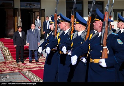  استقبال رسمی نخست وزیر بلاروس از معاون اول رئیس جمهور
