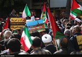 اجتماع مردم بجنورد علیه اسرائیل
