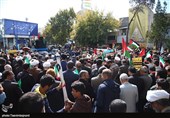 اجتماع مردم بجنورد علیه اسرائیل