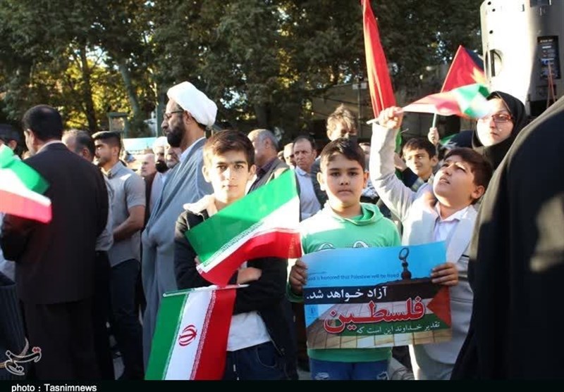 اجتماع ضدصهیونیستی در سراسر استان‌ سمنان/ مردم جنایات اسرائیل را محکوم کردند + فیلم