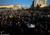 تجمع مردم آذربایجان غربی در محکومیت جنایات رژیم صهیونیستی/ یاشاسین حزب الله، یاشاسین فلسطین + فیلم