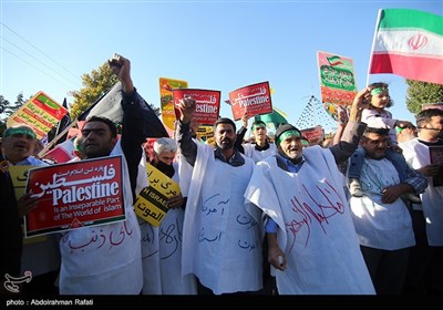 تجمع مردمی در محکومیت جنایات رژیم صهیونیستی در همدان 