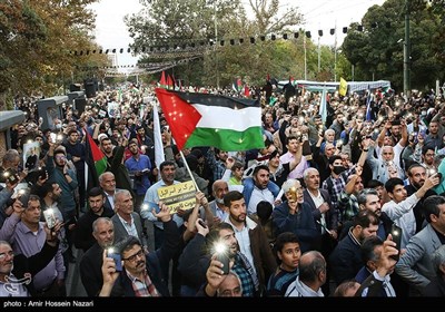 تجمع مردمی در محکومیت جنایات رژیم صهیونیستی در قزوین