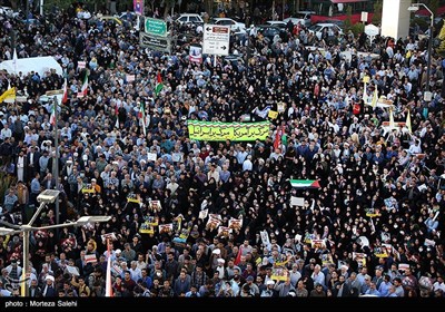 تجمع مردمی در محکومیت جنایات رژیم صهیونیستی در اصفهان