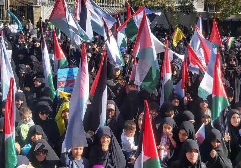 اجتماع مادران و کودکان حامی غزه در مشهد