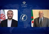 Iranian, Algerian FMs Discuss Urgent Need to Halt Zionist Regime&apos;s Attacks on Gaza