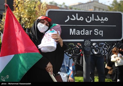 تجمع مادران و کودکان در حمایت از مادران و کودکان غزه