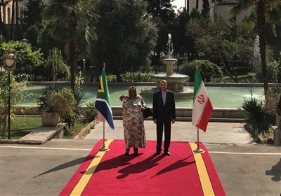  استقبال امیرعبداللهیان از وزیر امور خارجه آفریقای جنوبی 