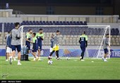 تمرین سپاهان ایران قبل از دیدار با آلمالیق ازبکستان