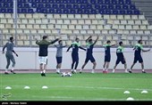 تمرین سپاهان ایران قبل از دیدار با آلمالیق ازبکستان