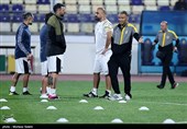 تمرین سپاهان ایران قبل از دیدار با آلمالیق ازبکستان