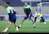 تمرین سپاهان ایران قبل از دیدار با آلمالیق ازبکستان