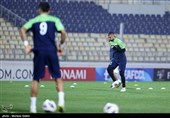تمرین سپاهان ایران قبل از دیدار با آلمالیق ازبکستان