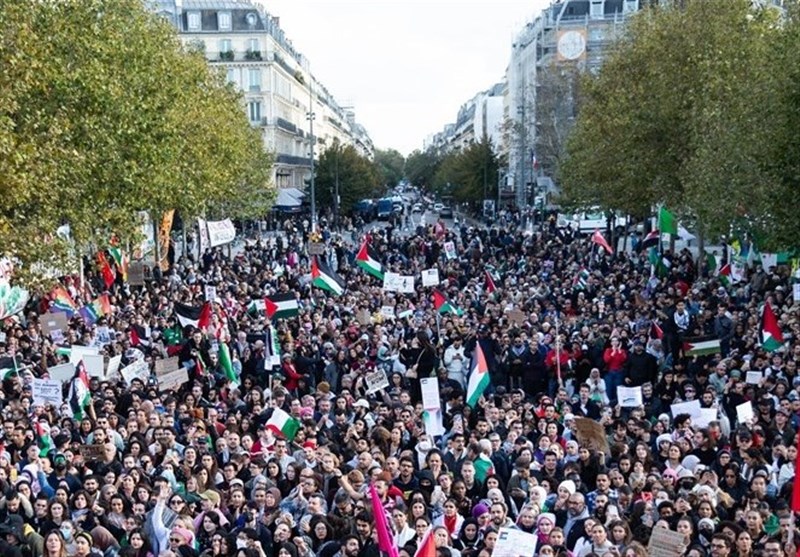 Thousands Gather in Paris in 1st Pro-Palestinian Rally Allowed by French Police