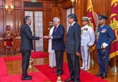 تقدیم استوارنامه سفیر ایران به رئیس جمهور سریلانکا