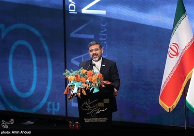 محمدمهدی اسماعیلی، وزیر ارشاد در اختتامیه چهلمین جشنواره فیلم کوتاه تهران