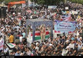 اجتماع بزرگ حمایت از مقاومت و مردم غزه در استان خوزستان