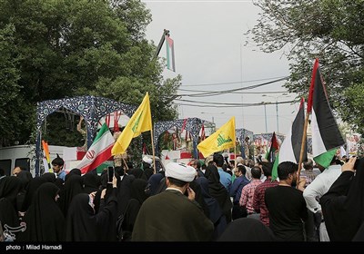 اجتماع بزرگ حمایت از مقاومت و مردم غزه در استان خوزستان