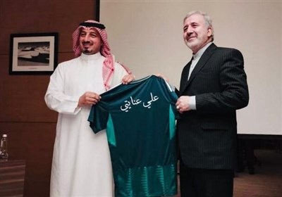  دیدار سفیر ایران با رئیس فدراسیون فوتبال عربستان سعودی 