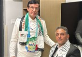 دیدار غفور کارگری با رئیس کاروان فلسطین