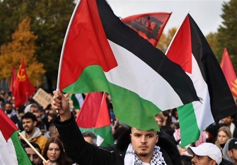 برگزاری تجمعات حامی فلسطینیان در شهرهای مختلف اروپا