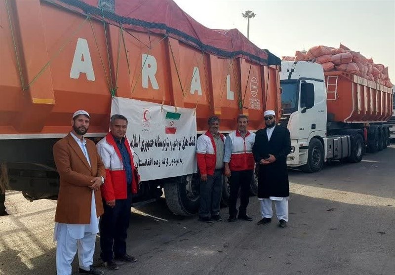 ارسال 700 تن کالا از ایران برای زلزله‌زدگان افغانستان + عکس
