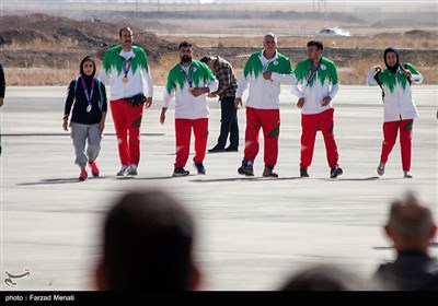 استقبال از مدال آوران رقابتهای پارآسیایی هانگژو در کرمانشاه